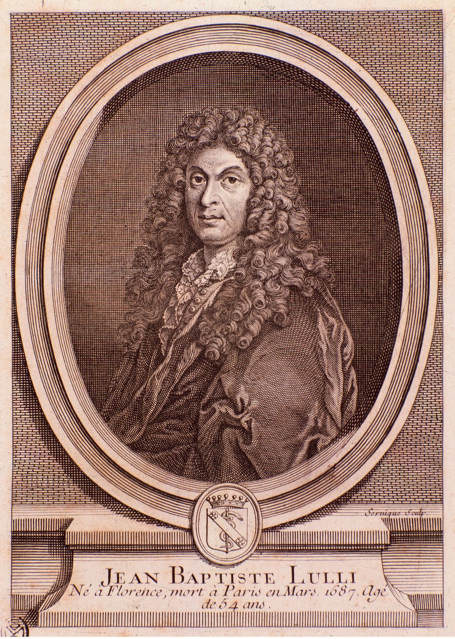 Portrett av Jean Baptiste Lully (gravering av Unknown artist