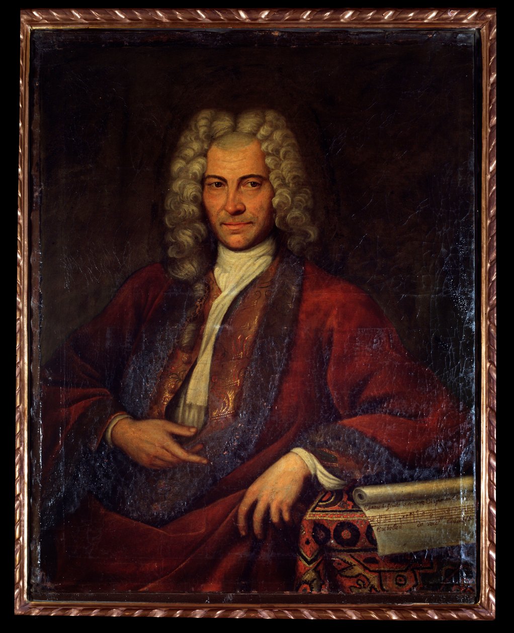Portrett av Johann Joseph Fux, østerriksk komponist, musikkteoretiker og pedagog (maleri av Unknown artist