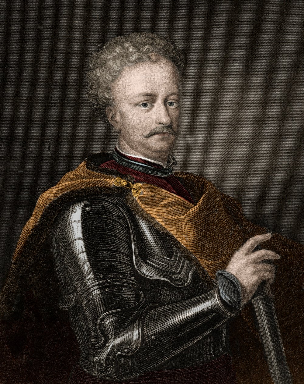 Portrett av John III Sobieski (1629-1696) Konge av Polen - John Sobieski III av Unknown artist