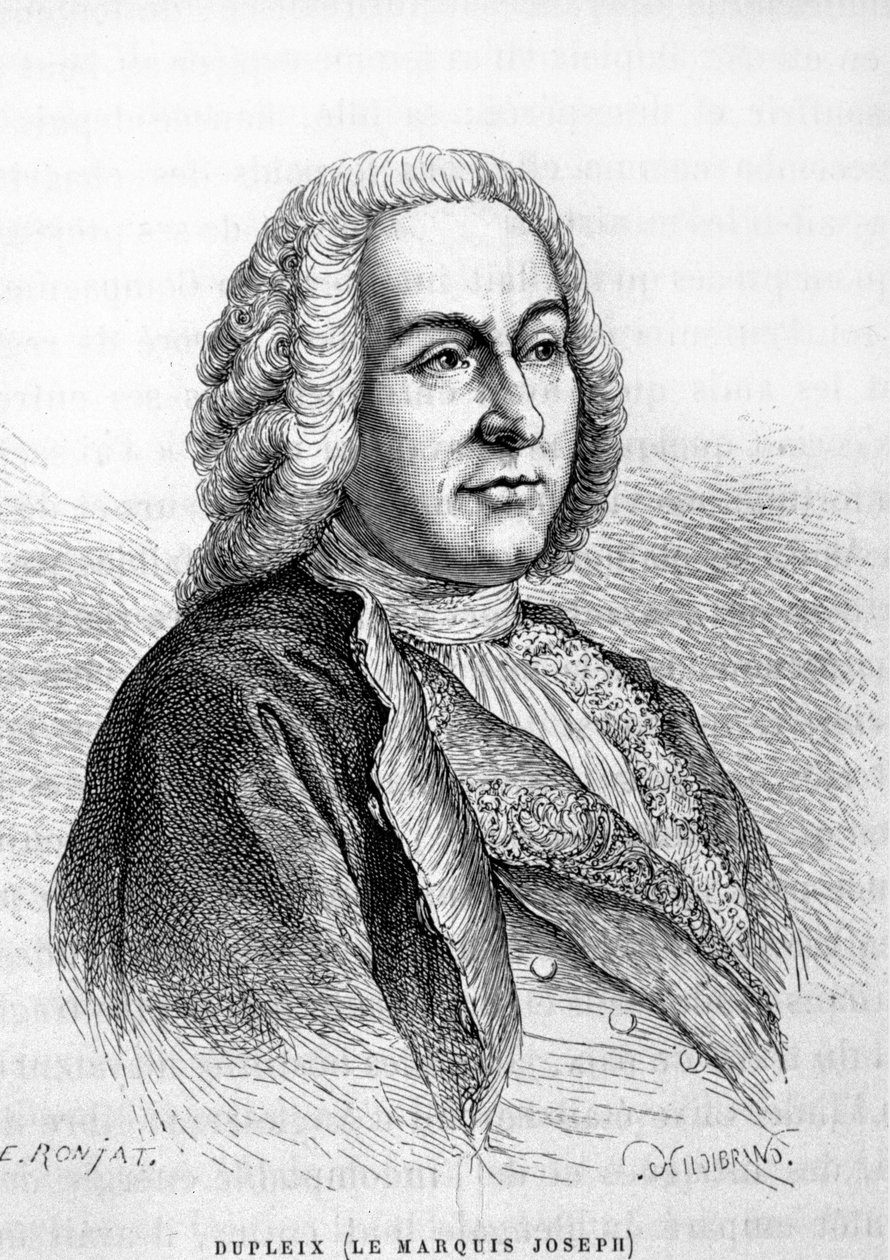 Portrett av Joseph François Dupleix (1697-1763), fransk kolonialadministrator av Unknown artist