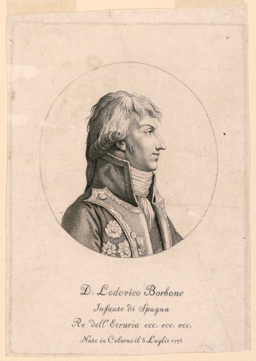 Portrett av Louis Bourbon, Spedbarn av Spania (1773- ) av Unknown artist