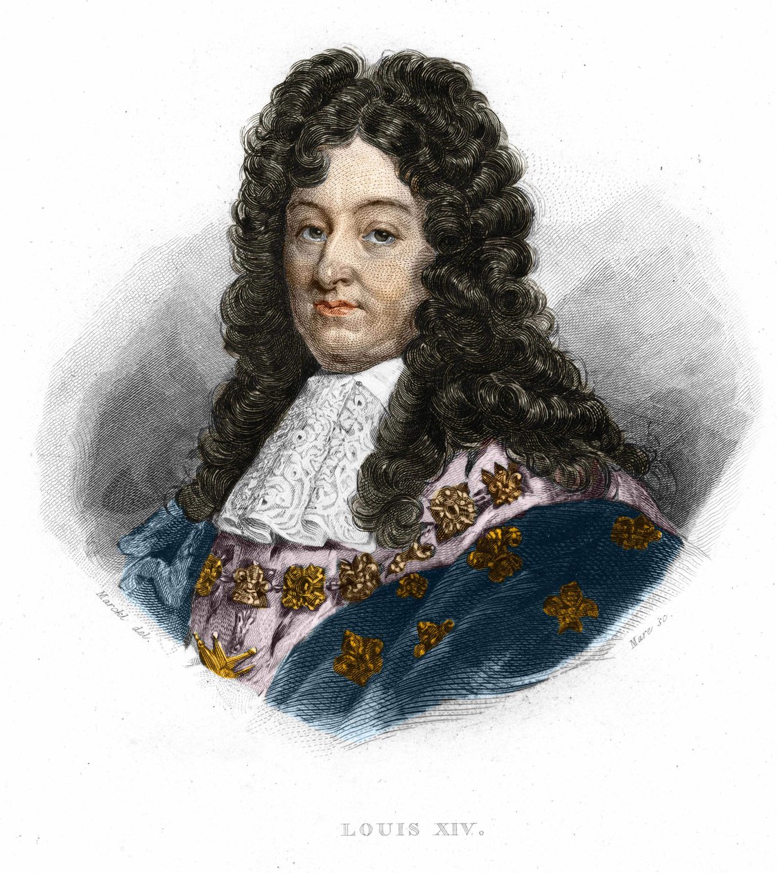 Portrait of Louis XIV (1638 - 1715), King of France. av Unknown artist