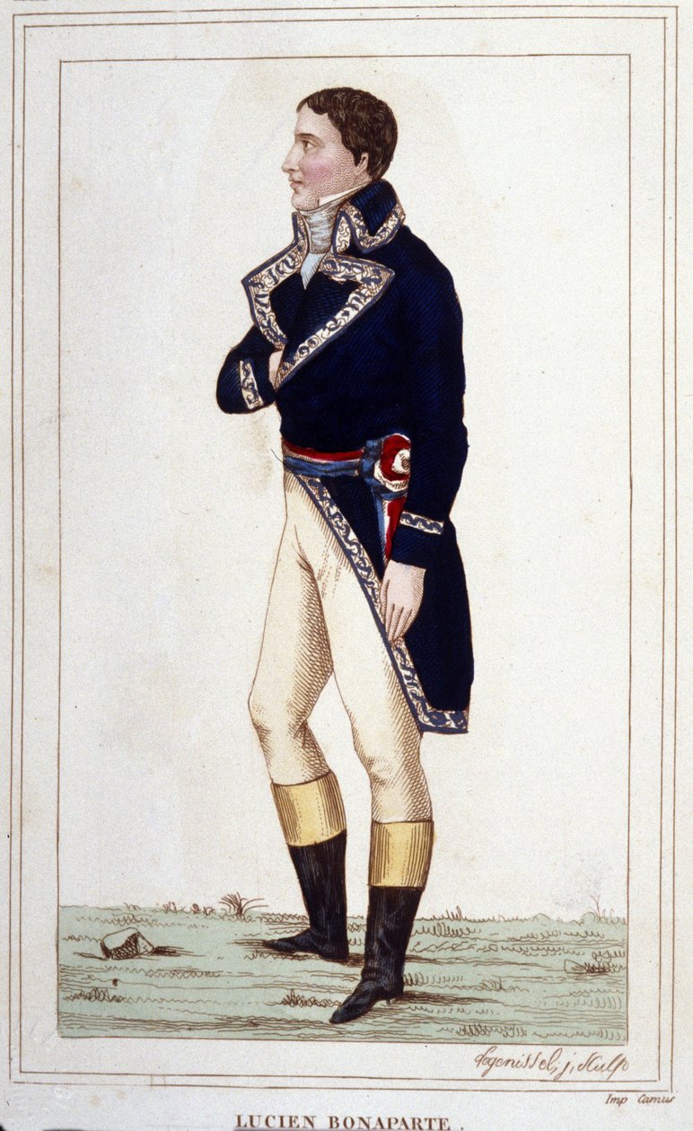 Portrett av Lucien Bonaparte (1775 -1840) gravering av 1830 av Unknown artist
