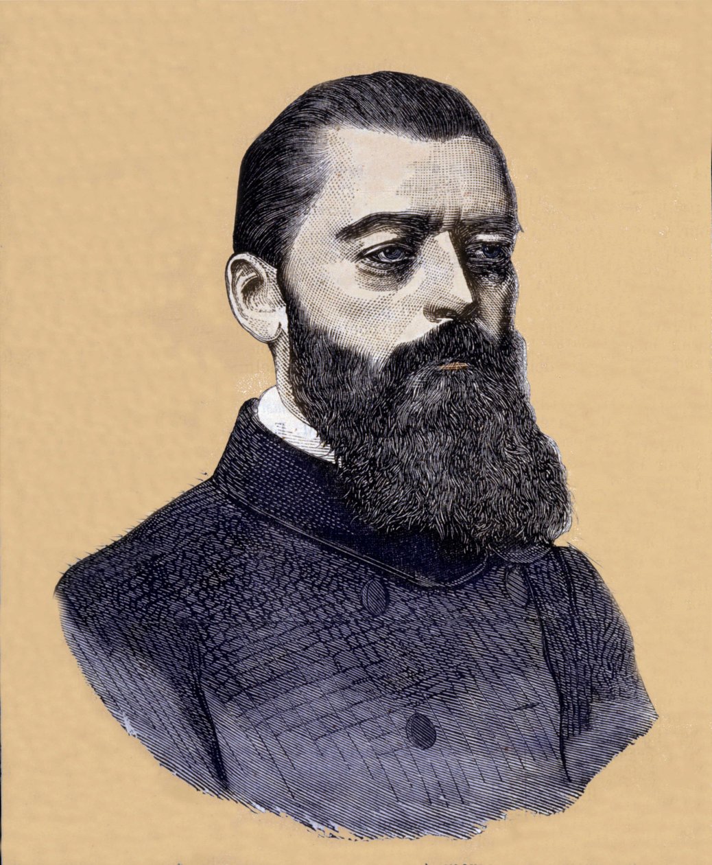 Portrett av Ludwig Feuerbach (1804-1872), tysk filosof. av Unknown artist