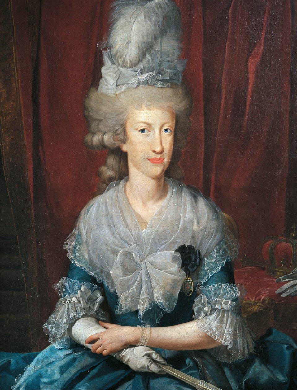 Portrett av Maria Luisa fra Spania, også kjent som Maria Ludovica (maleri) av Unknown artist