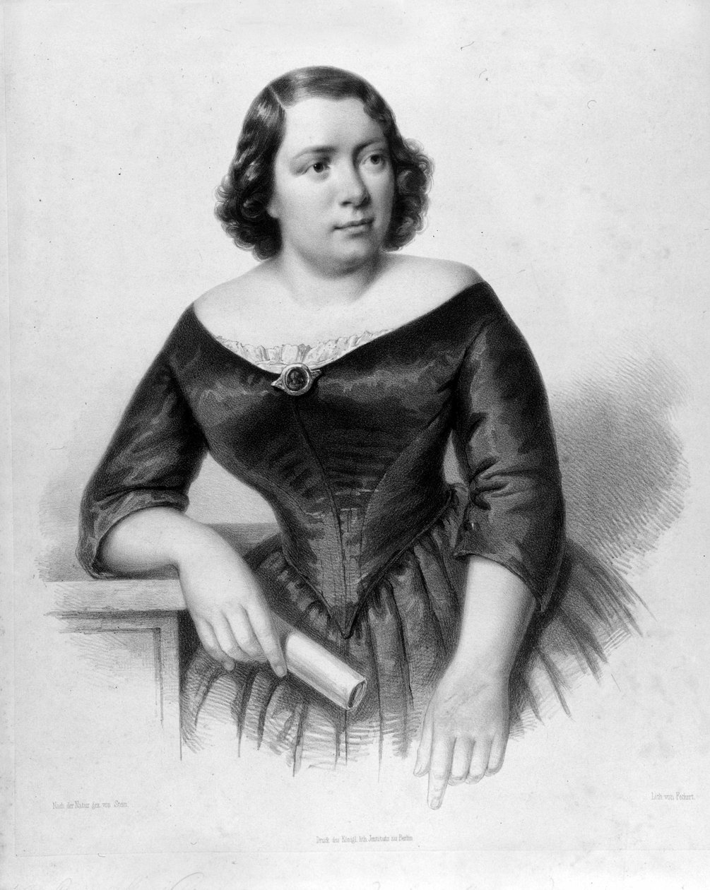 Portrett av Marietta Alboni (1826-1894), italiensk kontraltosanger. av Unknown artist