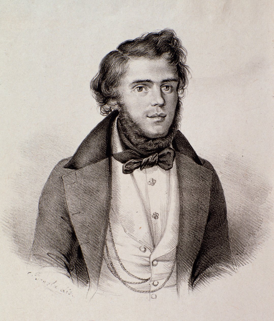 Portrett av Michele Rapetti (gravering av Unknown artist