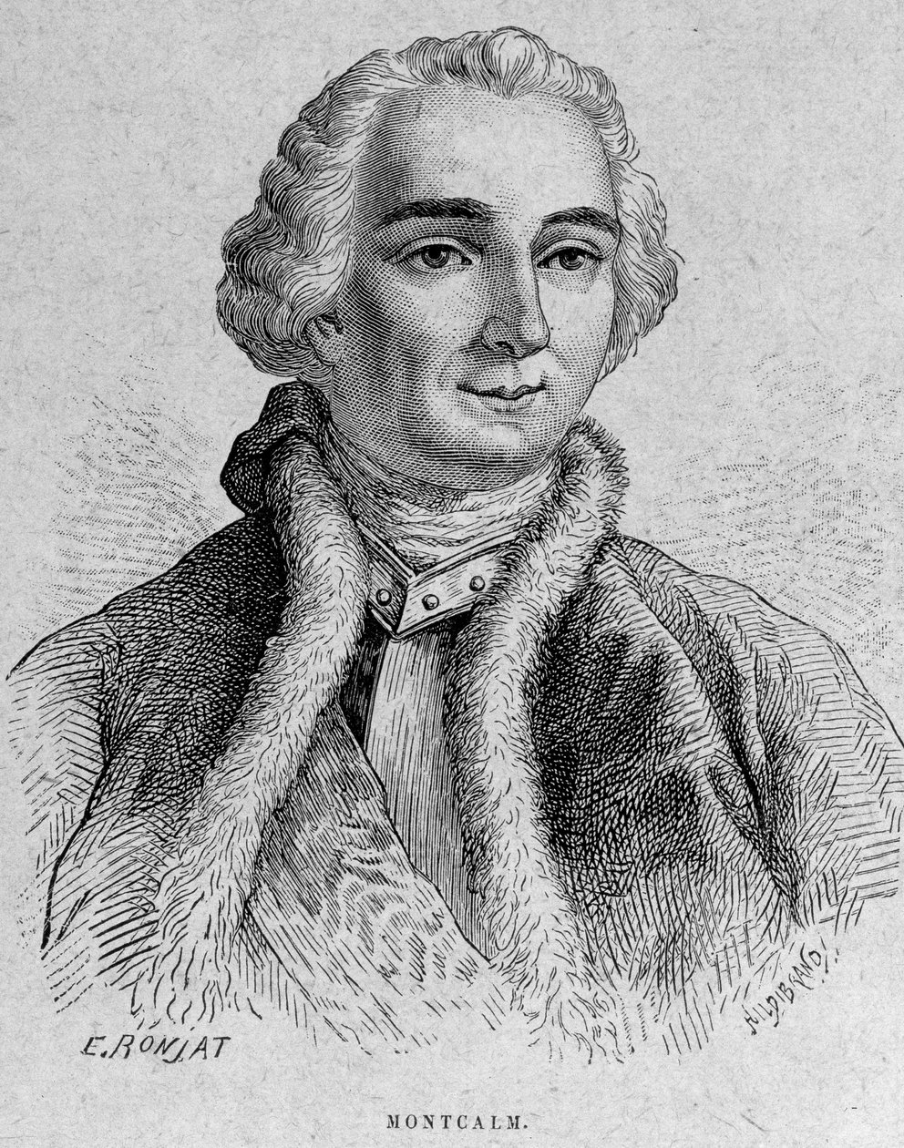 Portrett av Montcalm, fransk general (1712 - 1759) av Unknown artist