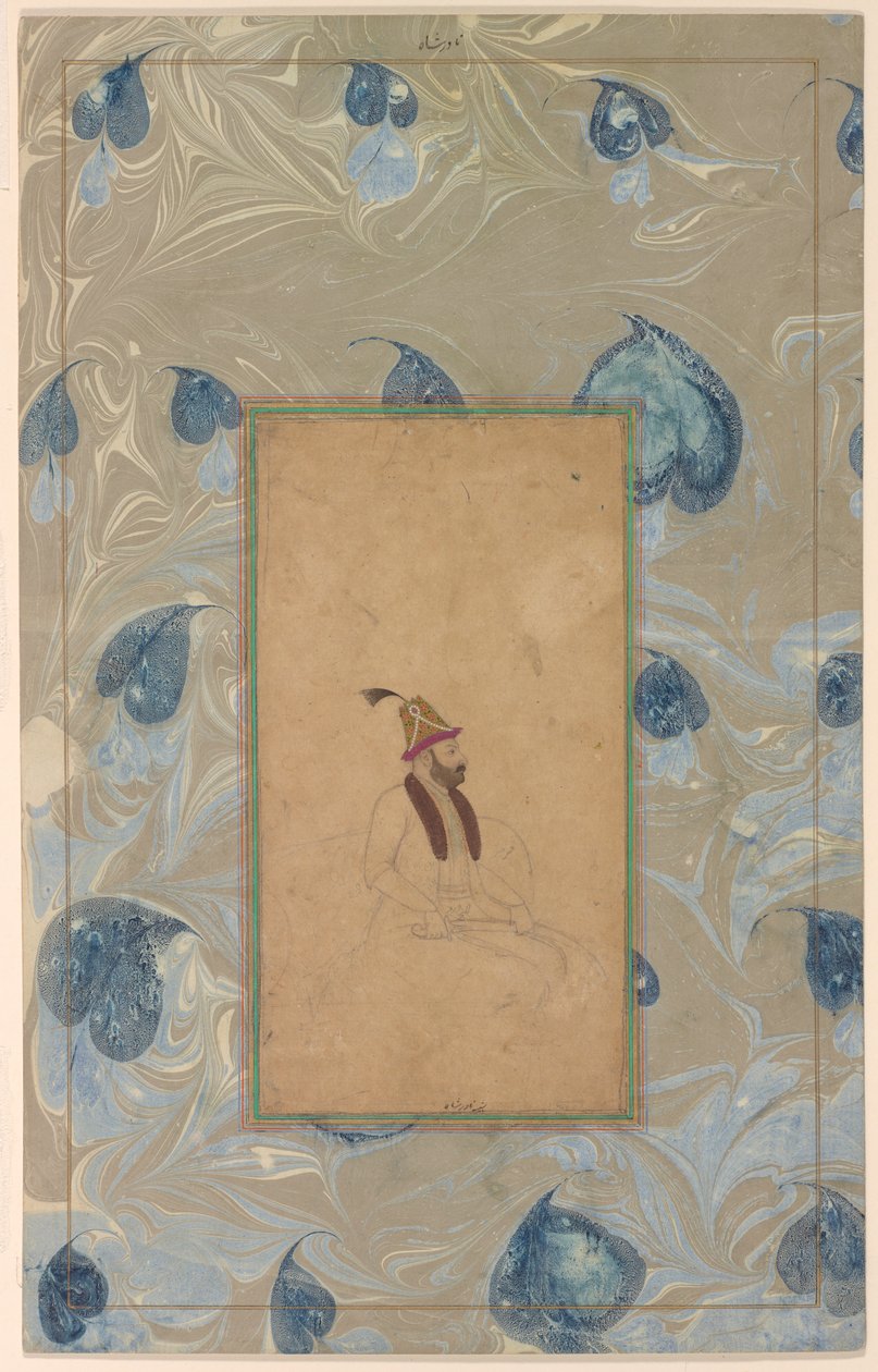 Portrett av Nadir Shah av Unknown artist