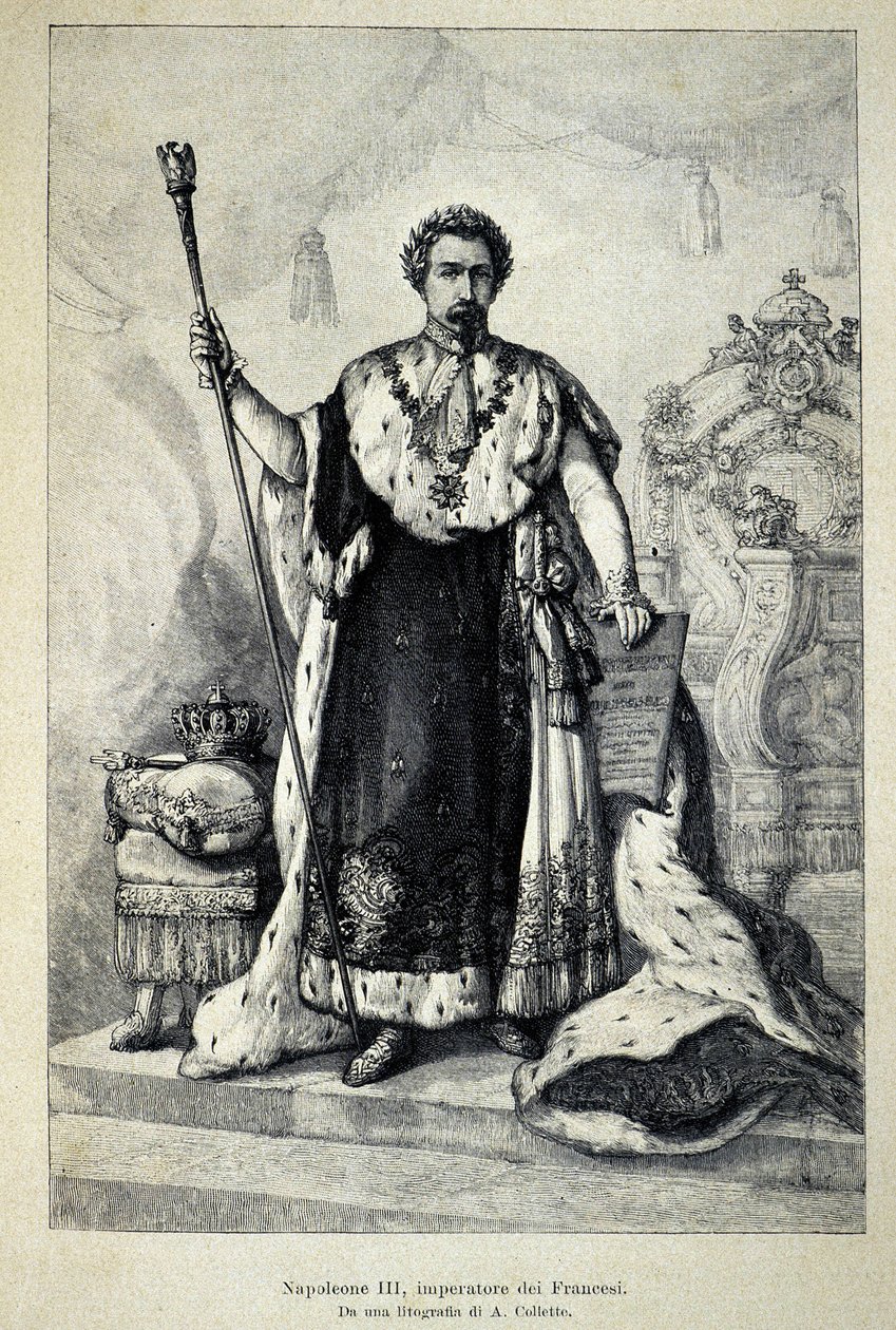 Portrait of Napoleon III as Emperor av Unknown artist