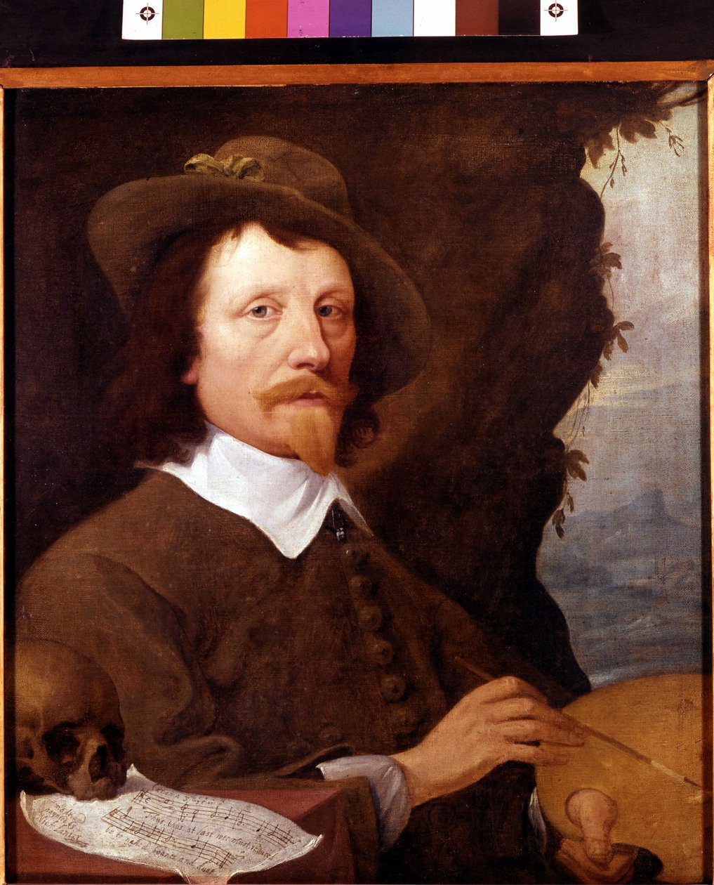 Portrett av Nicholas Lanier (Laniere) av Unknown artist
