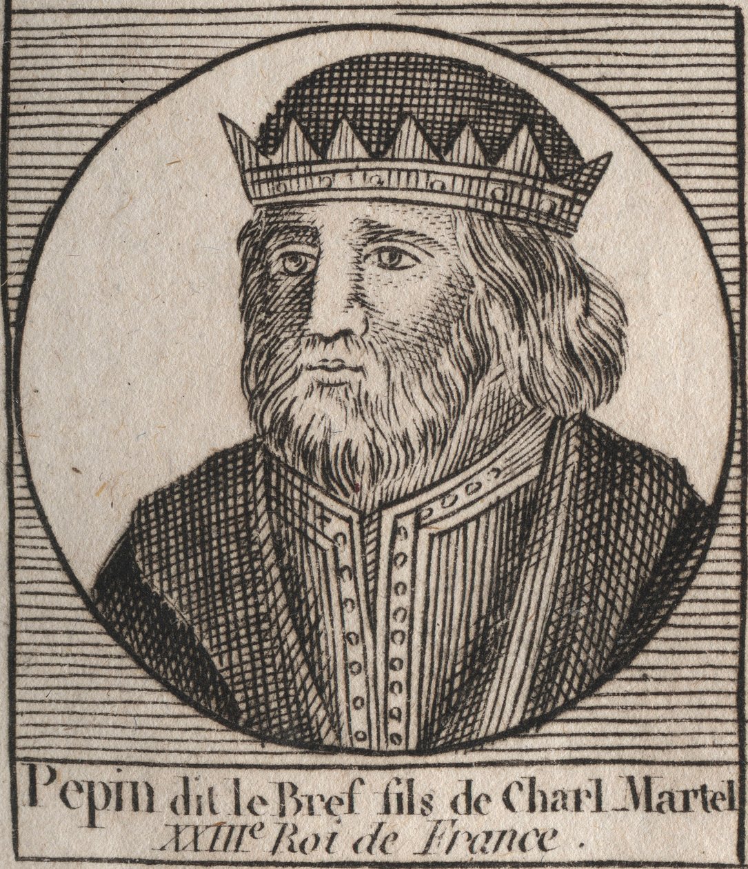 Portrett av Pepin III dit Pepin le Brief av Unknown artist
