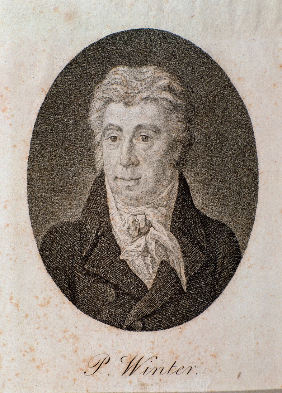 Portrett av Peter Winter (gravering av Unknown artist