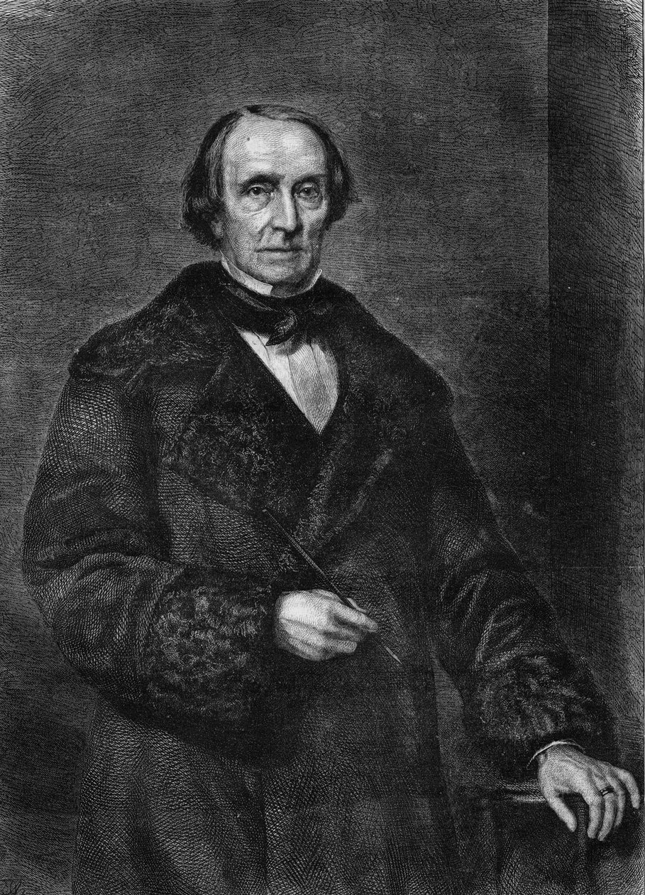 Portrett av Peter von Cornelius, tysk maler 1783 til 1867). av Unknown artist