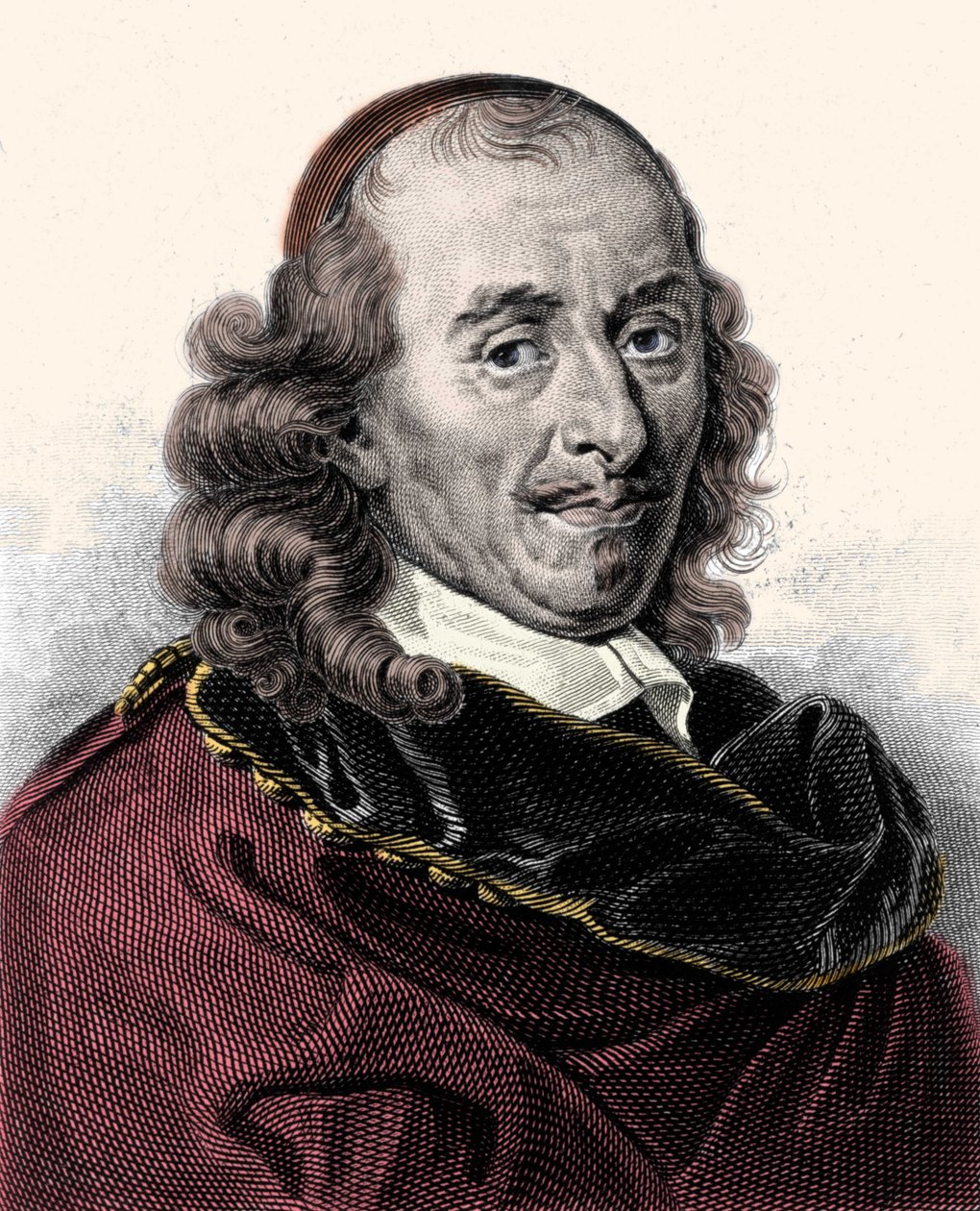 Portrett av Pierre Corneille (1606-1684), gravering fra 1800-tallet av Unknown artist