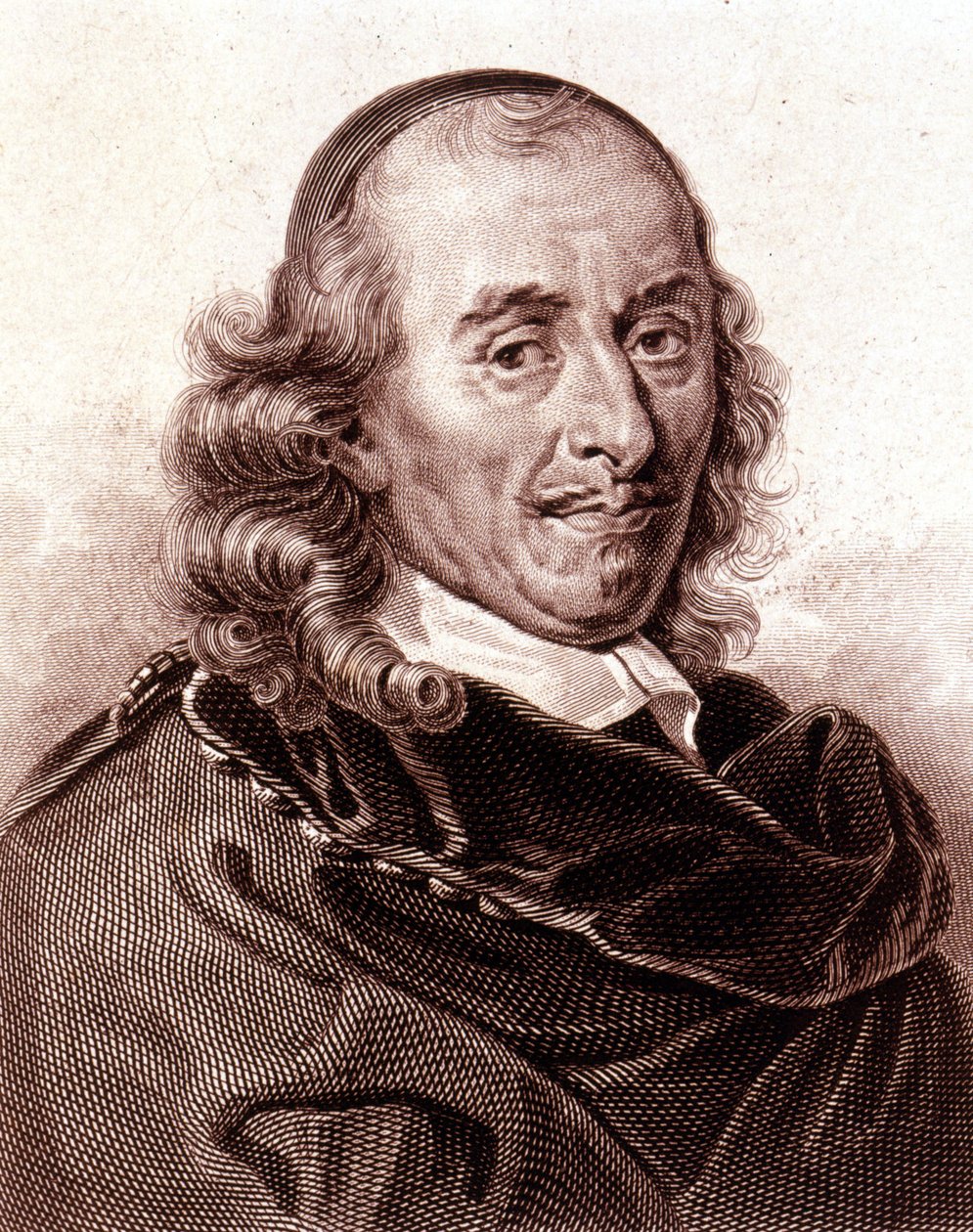 Portrett av Pierre Corneille (1606 - 1684), fransk dramatisk poet. av Unknown artist