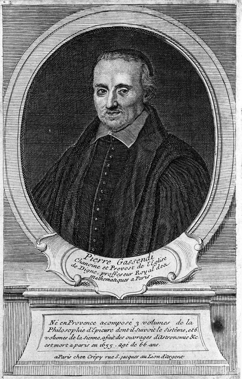 Portrett av Pierre Gassendi (1592 - 1655), filosof og lærd. av Unknown artist