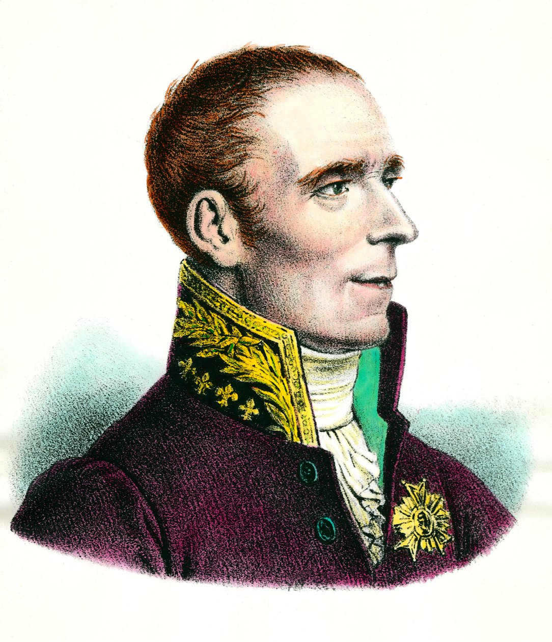 Portrett av Pierre Simon, Marquis de Laplace (1745-1827) astronom Gravering av det 18. århundre Privat samling av Unknown artist