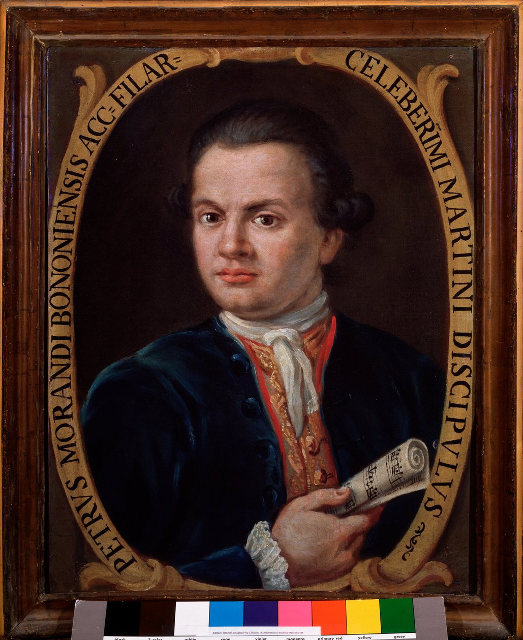 Portrett av Pietro Morandi, italiensk komponist (maleri av Unknown artist