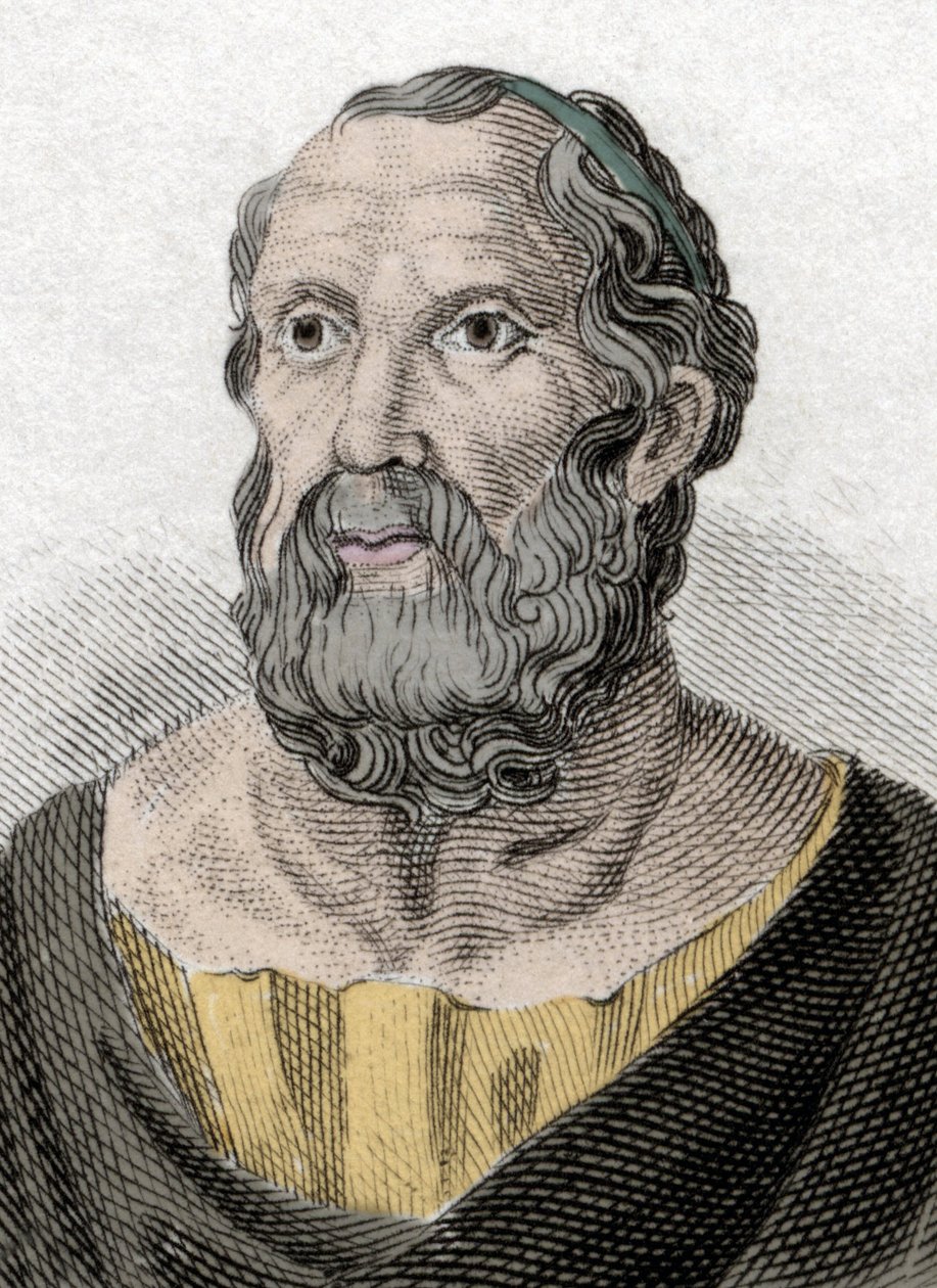 Portrett av Platon (428-348 f.Kr.), filosof i antikkens Hellas. av Unknown artist