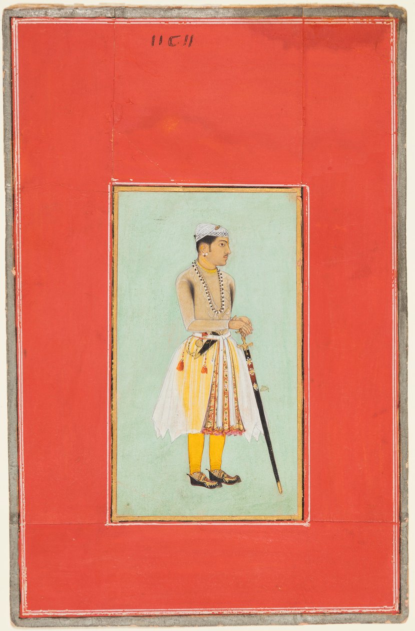 Portrett av Prince Sur Singh Rathor av Bikaner (1594–1631) av Unknown artist
