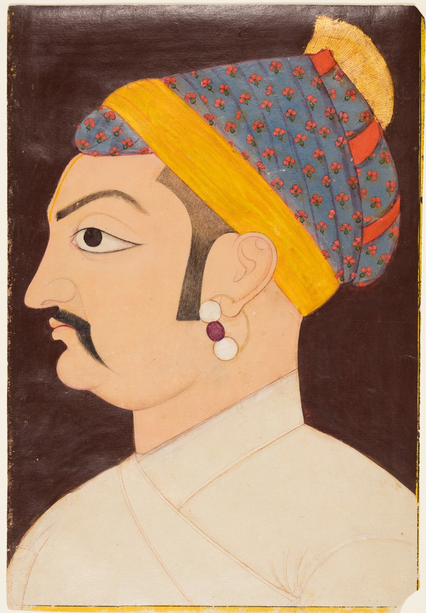 Portrett av Rao Shiv Singh Chandrawat av Unknown artist