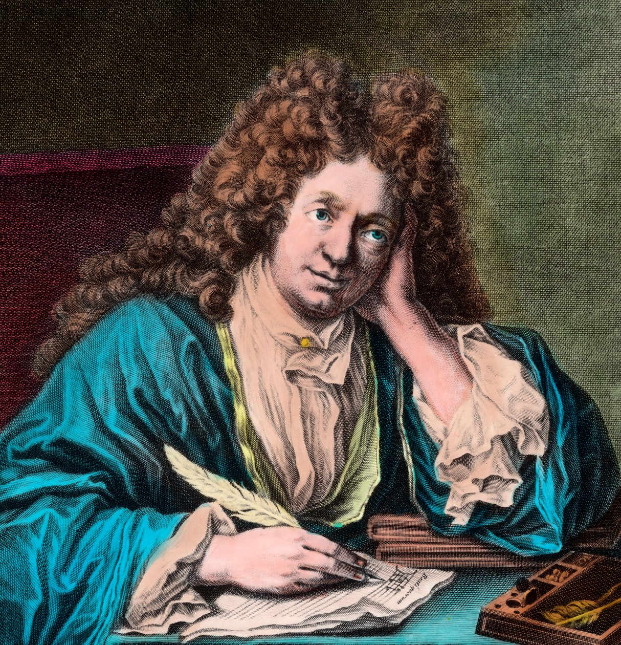 Portrett av Richard Delalande, superintendent for Music of the King, i Paris av Unknown artist