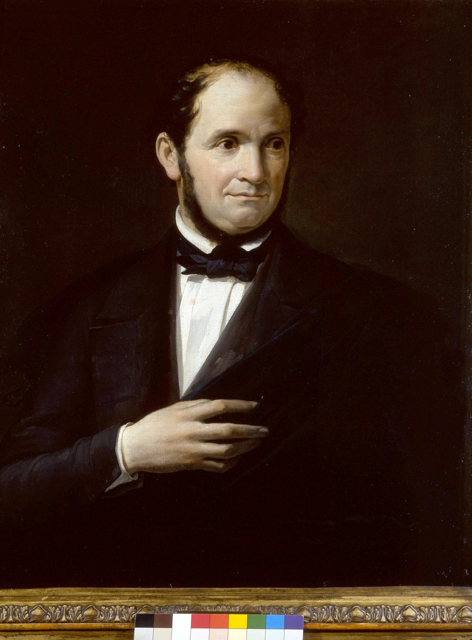 Portrett av Saverio Mercadante (1795-1870), italiensk komponist, anonymt maleri. La Scala teatermuseum, Milano av Unknown artist
