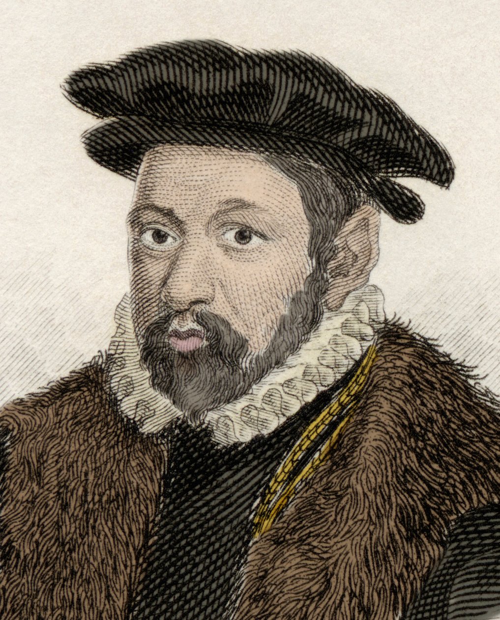 Portrett av Sir Nicholas Bacon (1510-1579), engelsk politiker og advokat. av Unknown artist