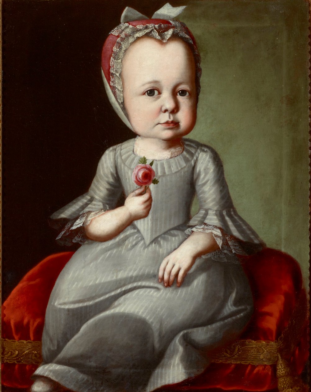 Portrett av Sophia Elizabeth von Brukenthal (1749-1753) av Unknown artist
