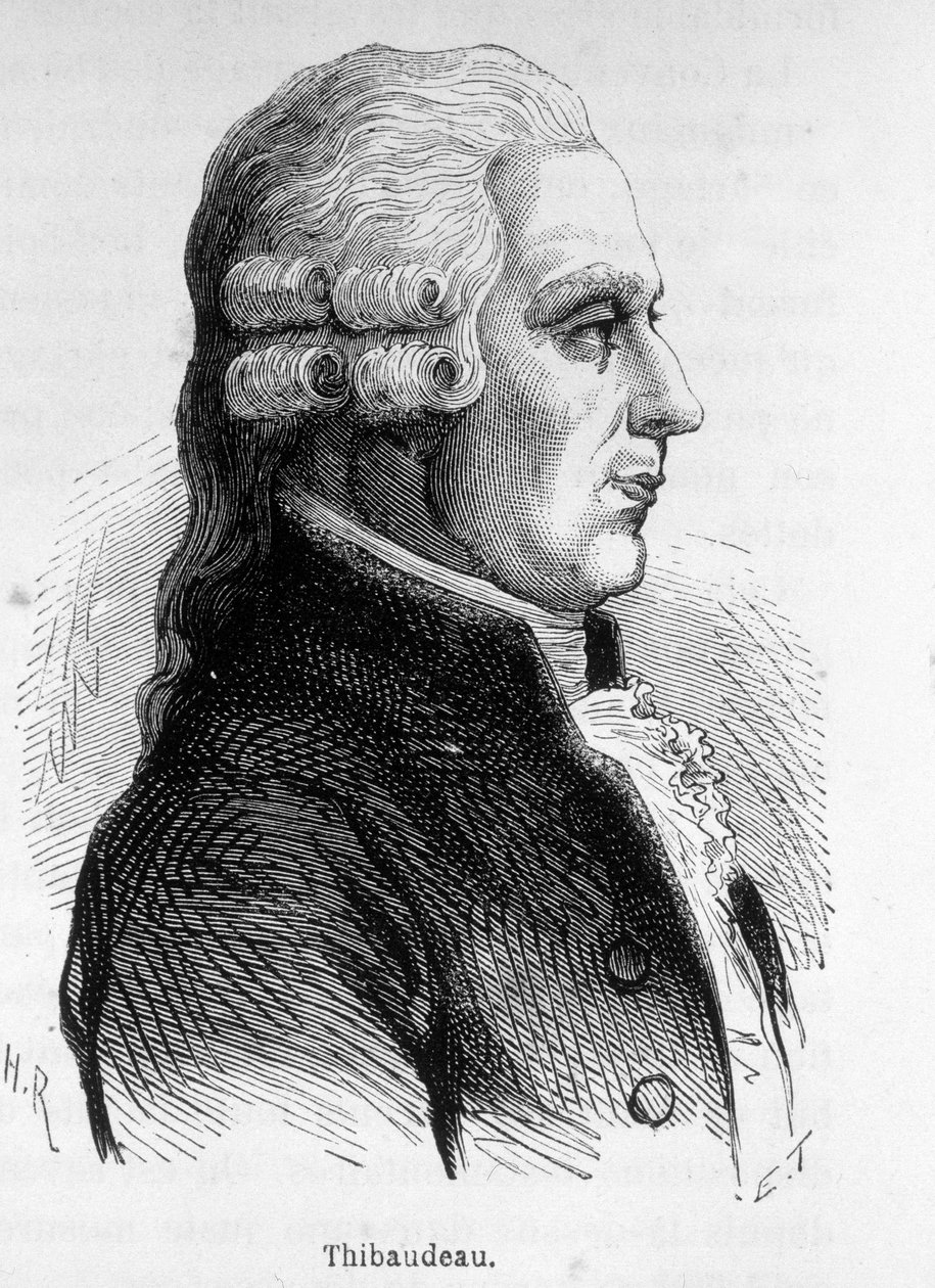 Portrett av Thibaudeau, fransk politiker (1765-1854). av Unknown artist