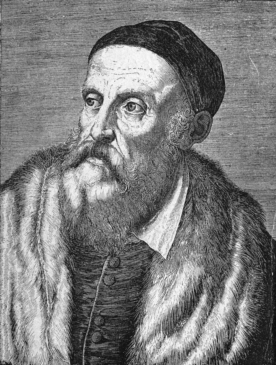 Portrait of Tiziano Vecellio (The Titian) (1490 - 1576) av Unknown artist