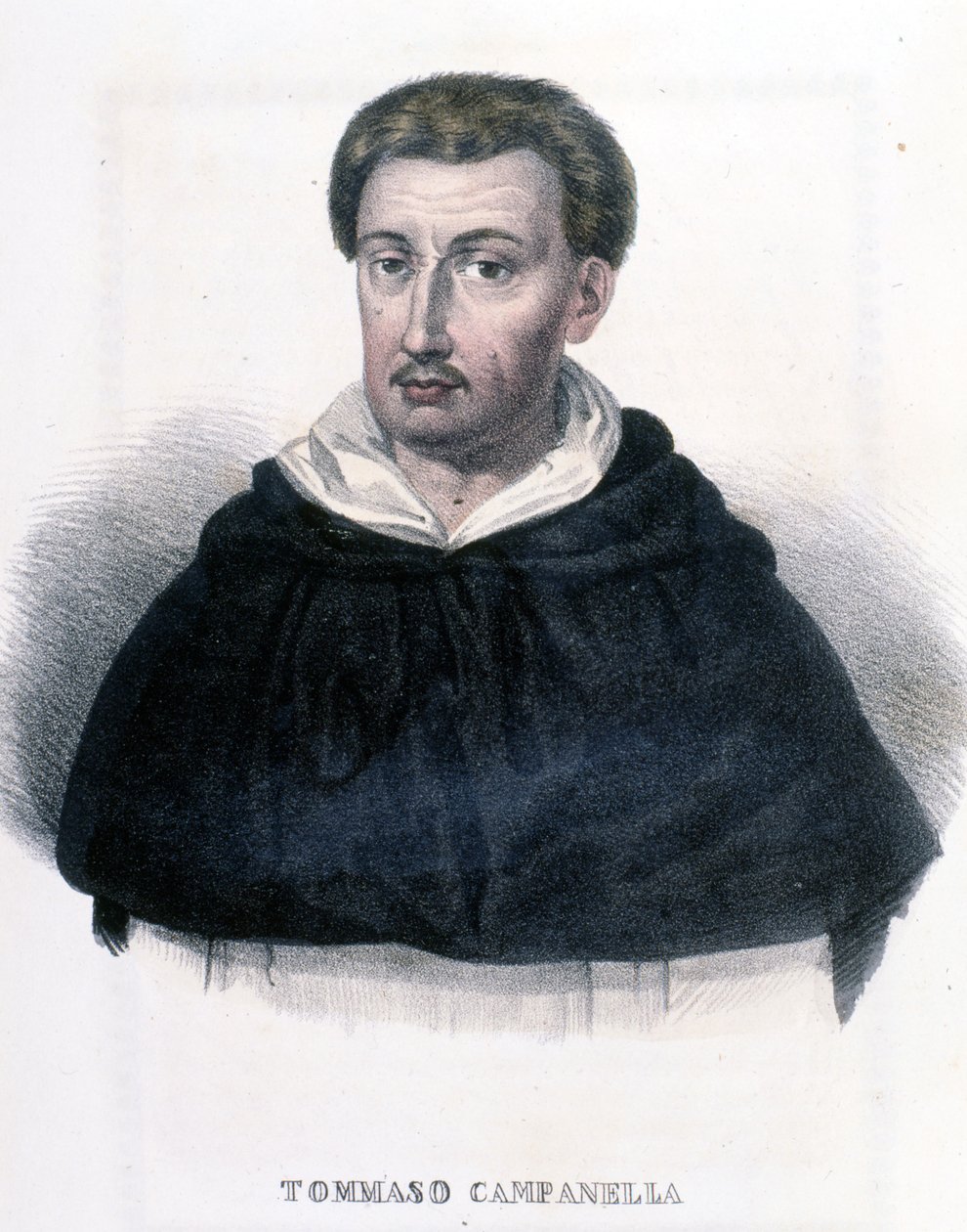 Portrett av Tommaso Campanella (1568-1639), italiensk filosof. av Unknown artist