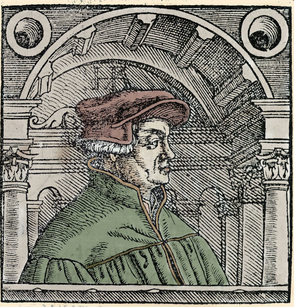 Portrett av Ulrich Zwingli (1484 - 1531), sveitsisk religiøs reformator. av Unknown artist
