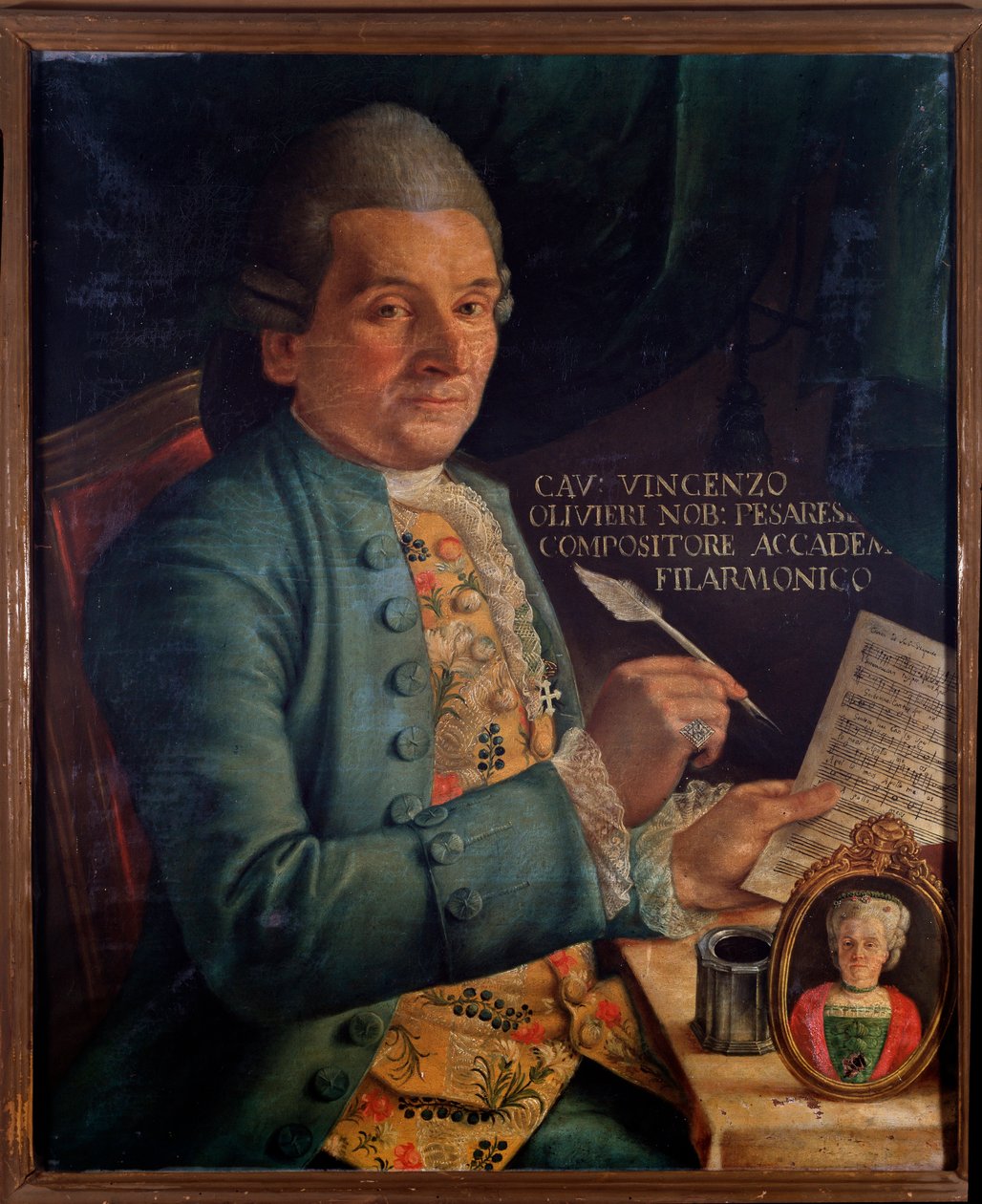 Portrett av Vincenzo Olivieri, italiensk komponist (maleri av Unknown artist
