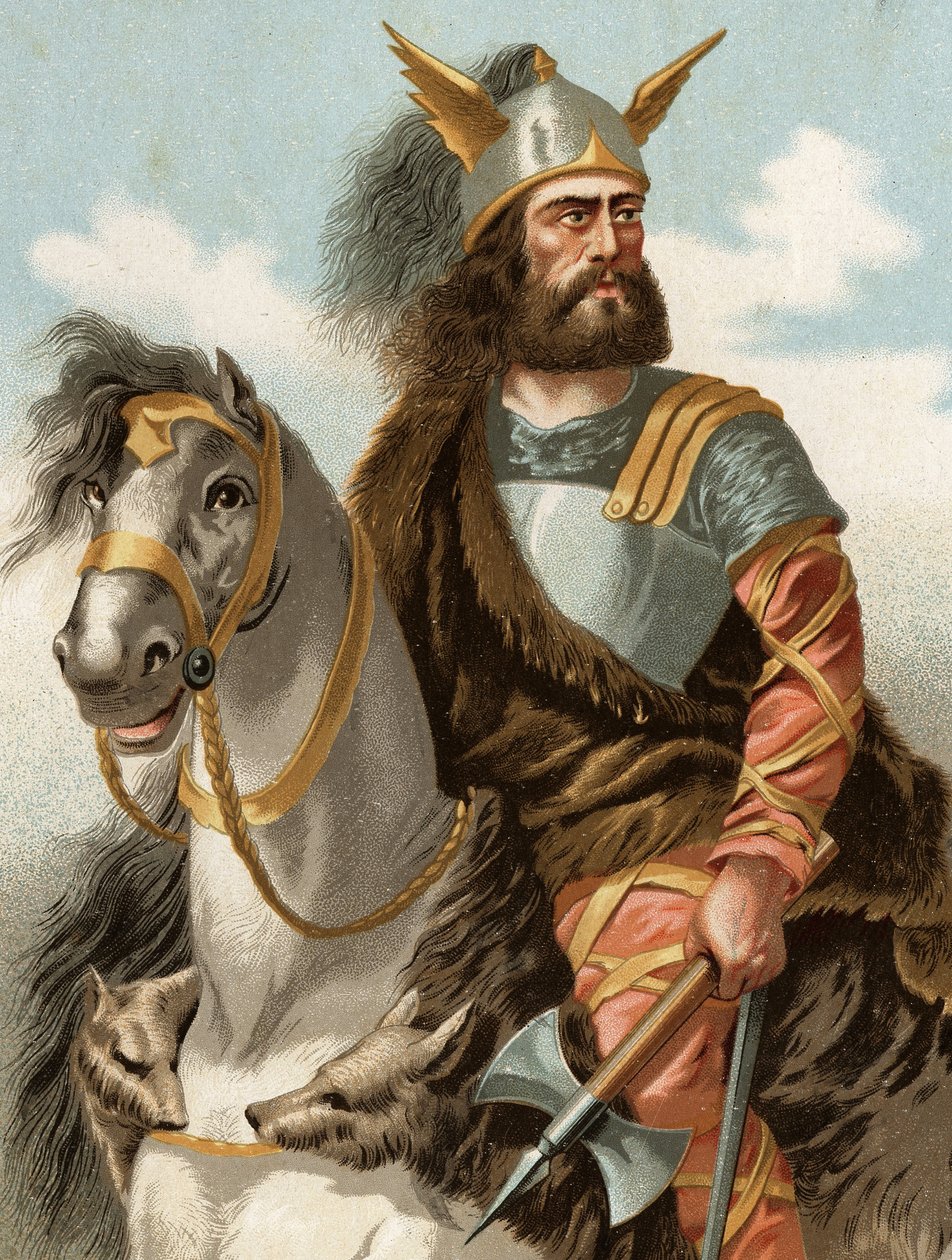 Portrett av Viriathe. på latin Viriatus, eller Viriathus Lusitanian Chief (keltiske mennesker) (139 f.Kr.) etter kjente menn og kvinner. Barcelona 1877. av Unknown artist