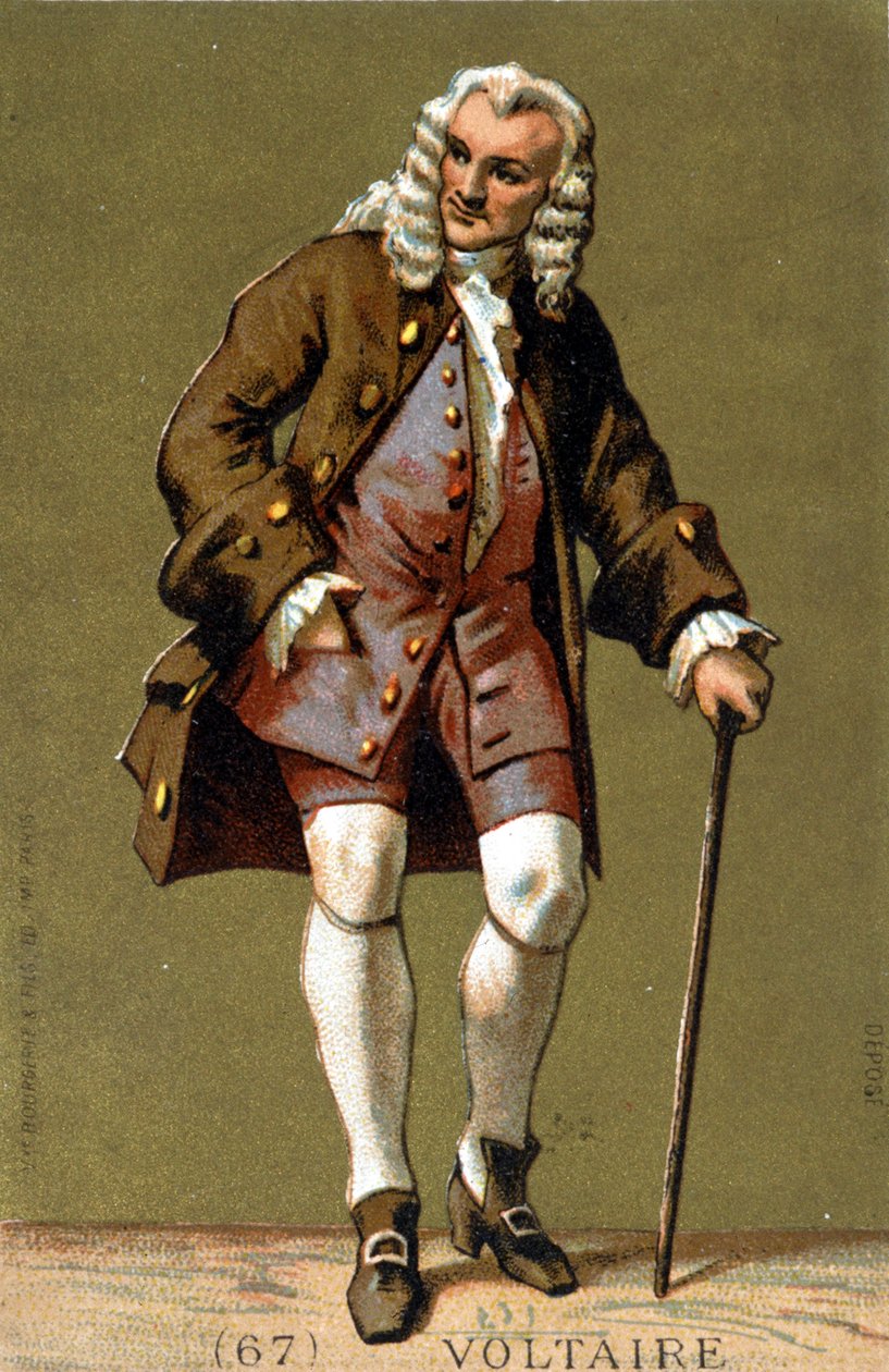 Portrett av Voltaire til fots av Unknown artist