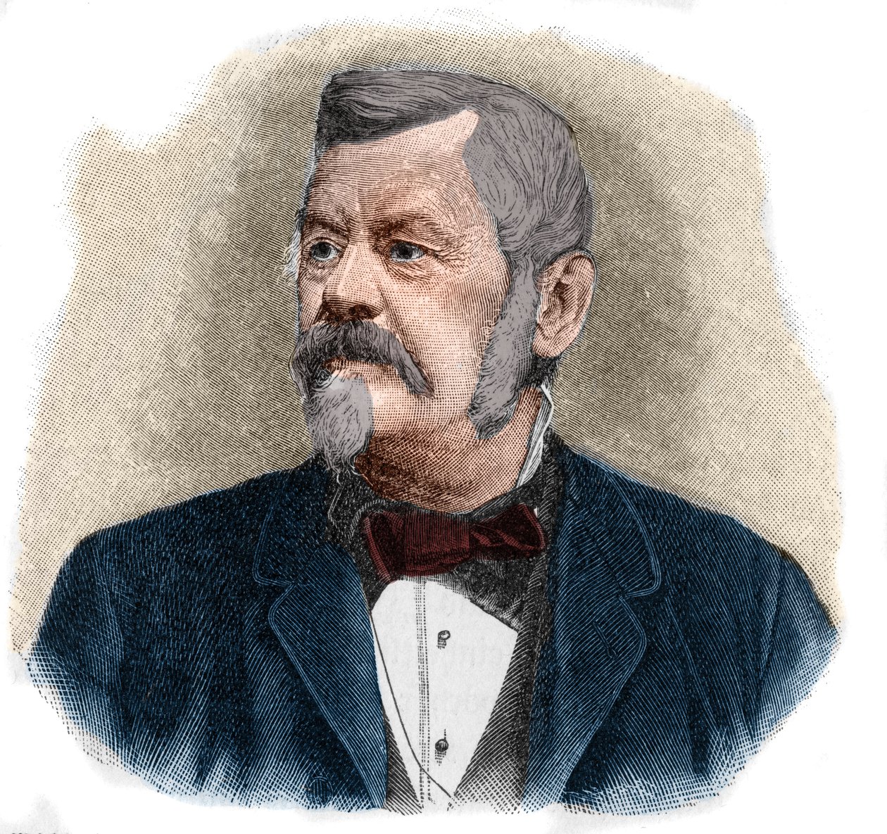 Portrett av Wilhelm Jordan (1842-1899) tysk geodesist. av Unknown artist
