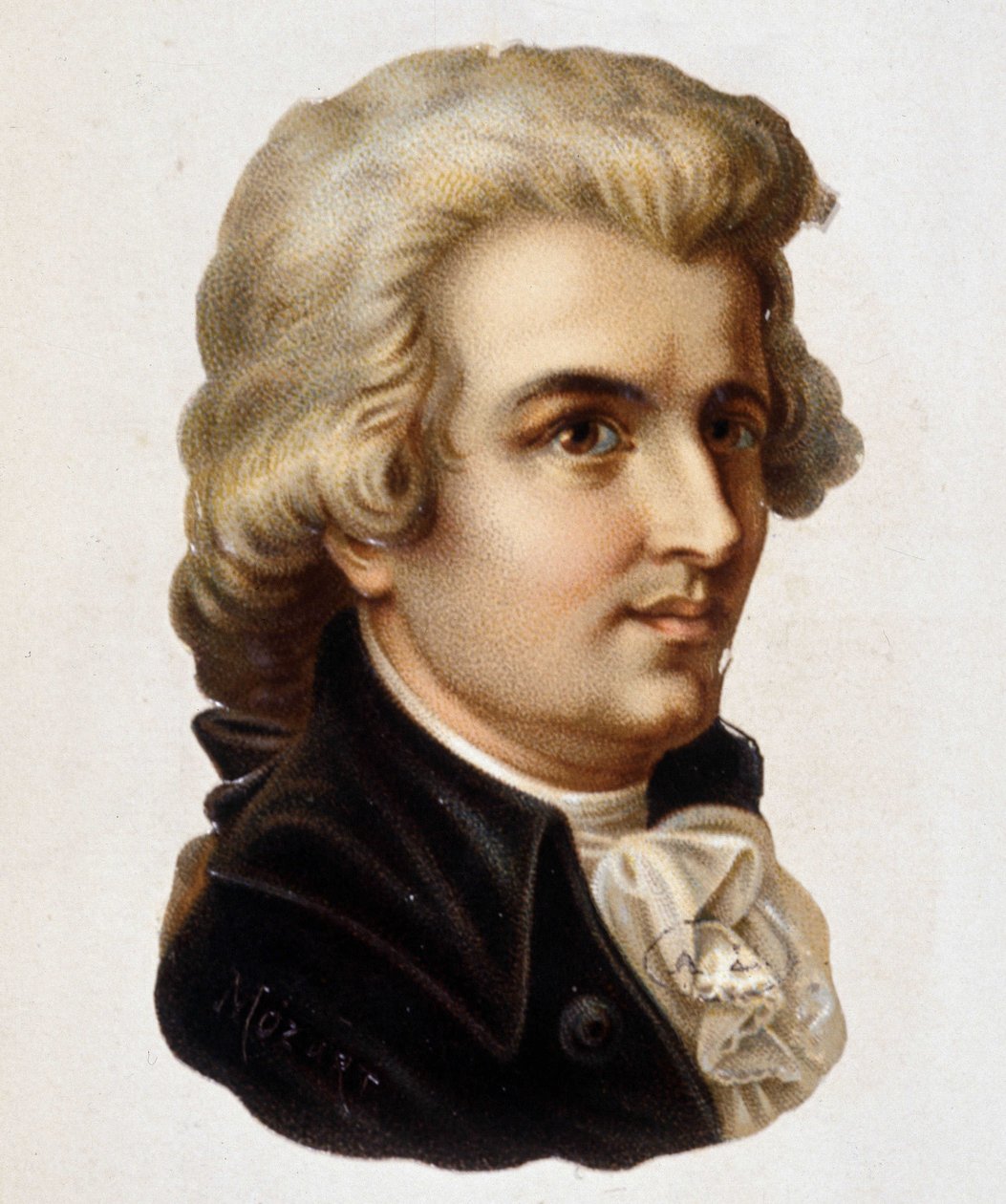 Portrett av Wolfgang Amadeus Mozart (1756-1791) av Unknown artist