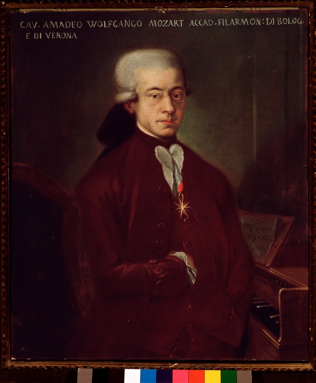 Portrett av Wolfgang Amadeus Mozart på 21 (maleri av Unknown artist