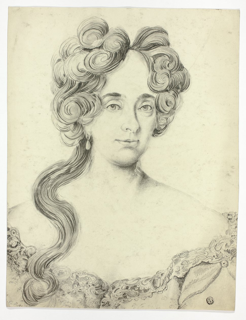 Portrett av en dame av Unknown artist