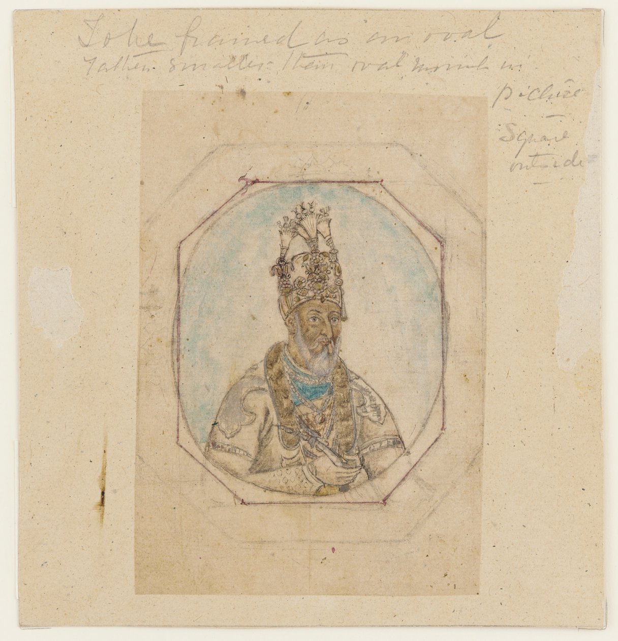 Portrett av en Mughal-hersker av Unknown artist