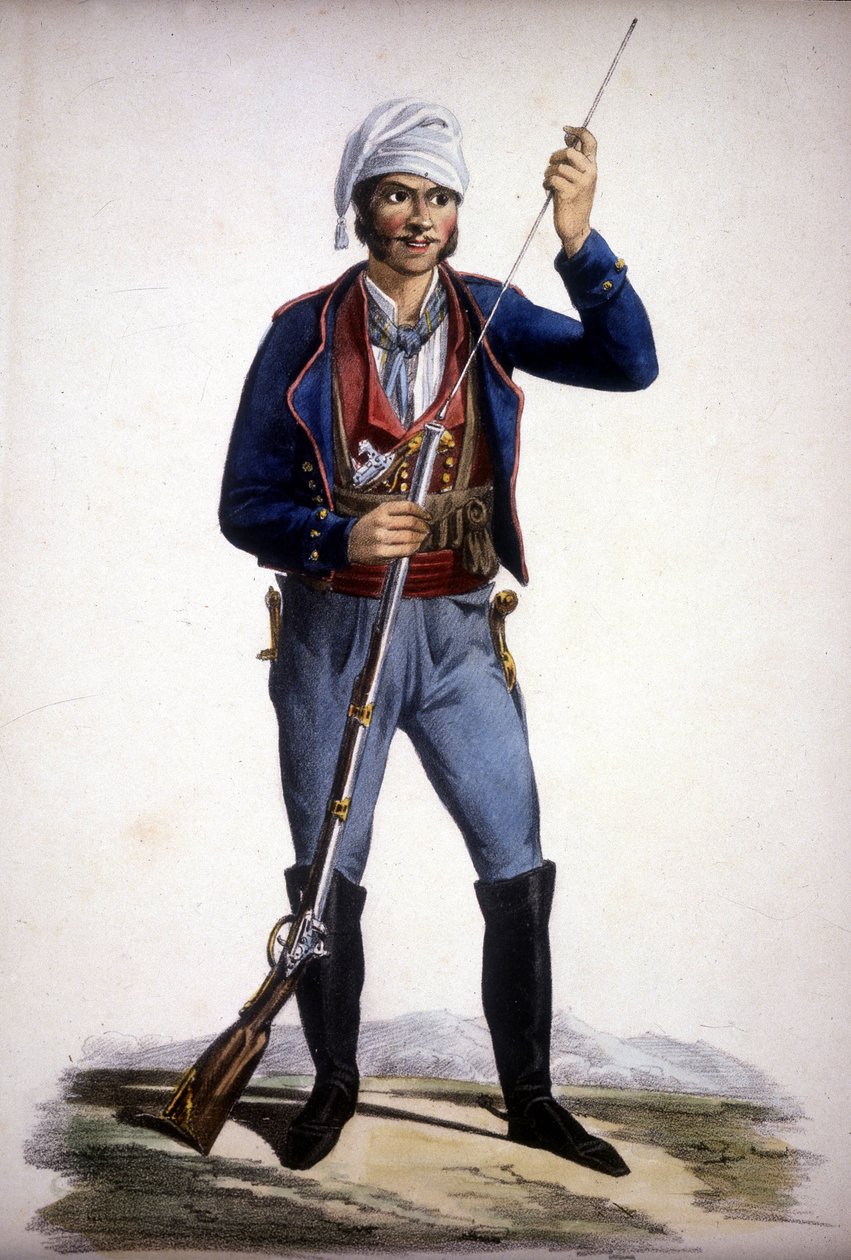 Portrett av en siciliansk røver av Unknown artist