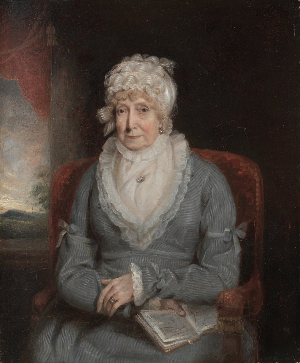 Portrett av en kvinne (Mrs. Ann Hivlyn) av Unknown artist