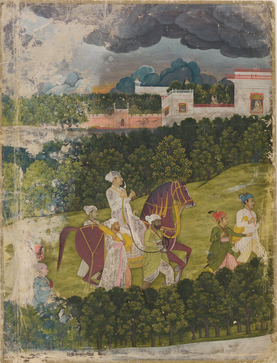 Portrett av en nawab av Unknown artist