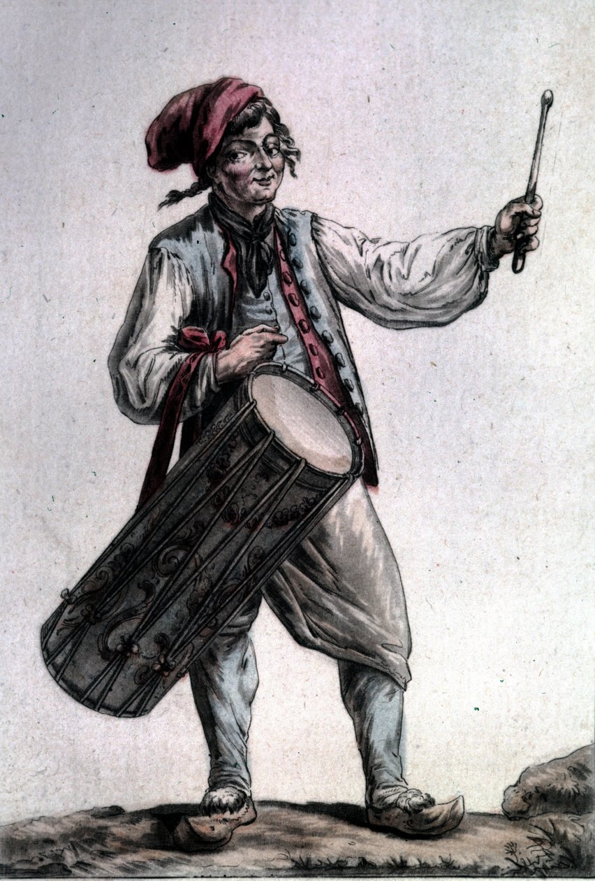 Portrett av den franske tenoren Antoine Trial (1736 - 1795) i rollen som Pêre la Joie i "The Harvesters"" av André Modeste Grétry (1741 - 1813), Paris 1787 av Unknown artist