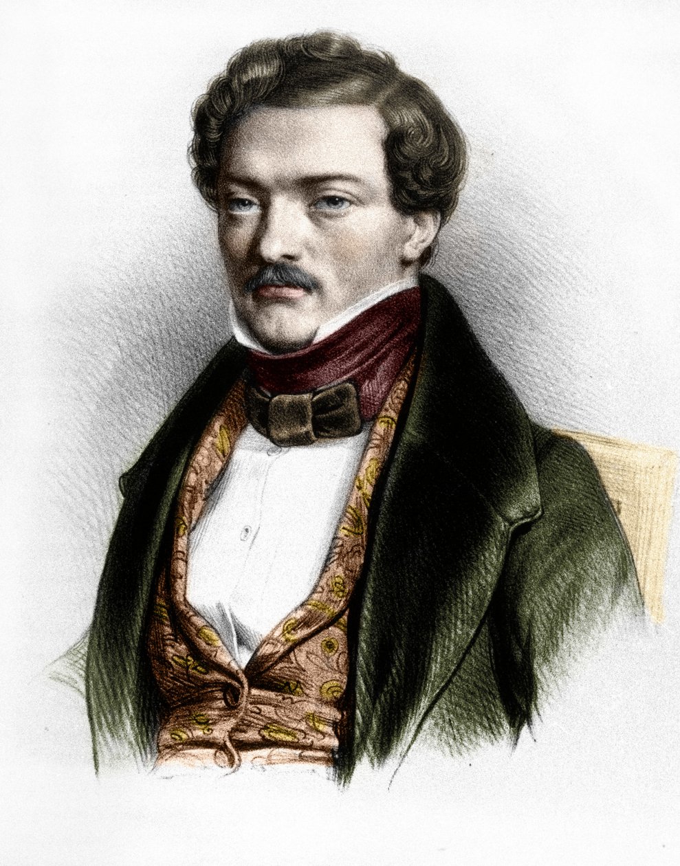 Portrett av den franske tenoren Gilbert-Louis Duprez av Unknown artist