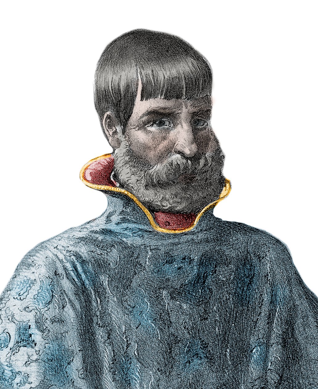 Portrett av den spanske erobreren Juan Ponce de Leon (1460-1521), Explorer of Florida - Portrett av Juan Ponce de Leon - spansk oppdagelsesreisende av Unknown artist