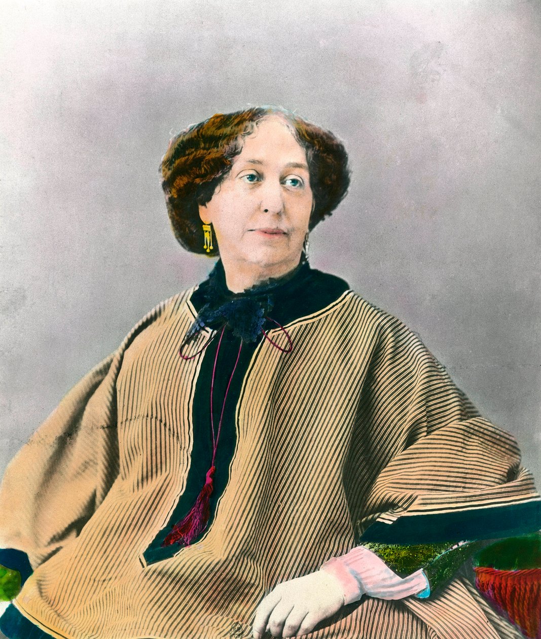 Portrett av forfatteren George Sand (1804-1876) Aurore Dupin, baronesse Dudevant av Unknown artist