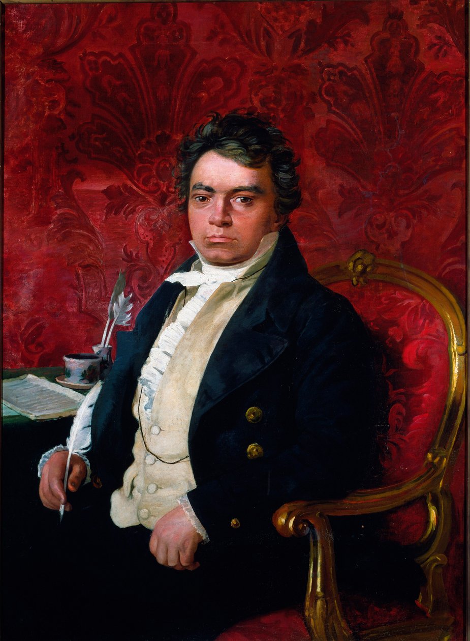 Portrett av komponisten Ludwig van Beethoven av Unknown artist